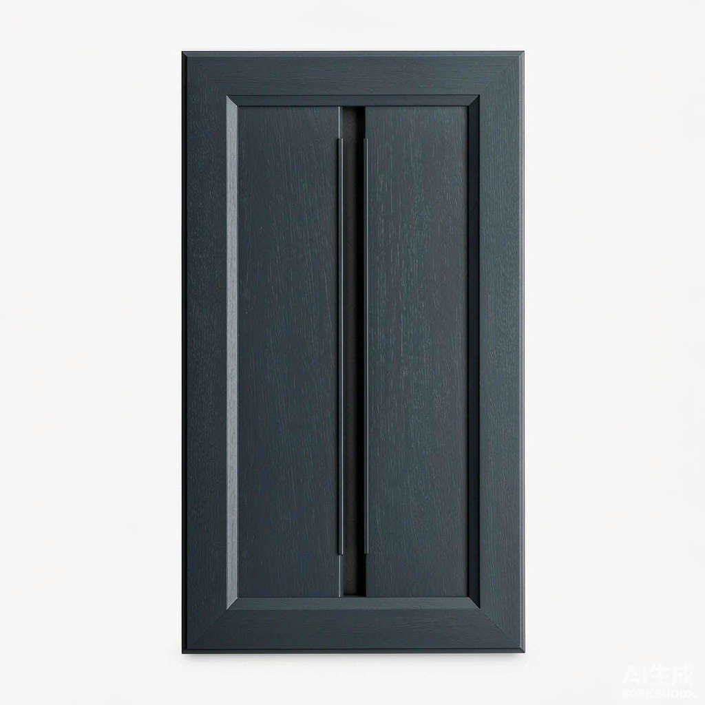 Charcoal Gray Shaker Cabinet Door