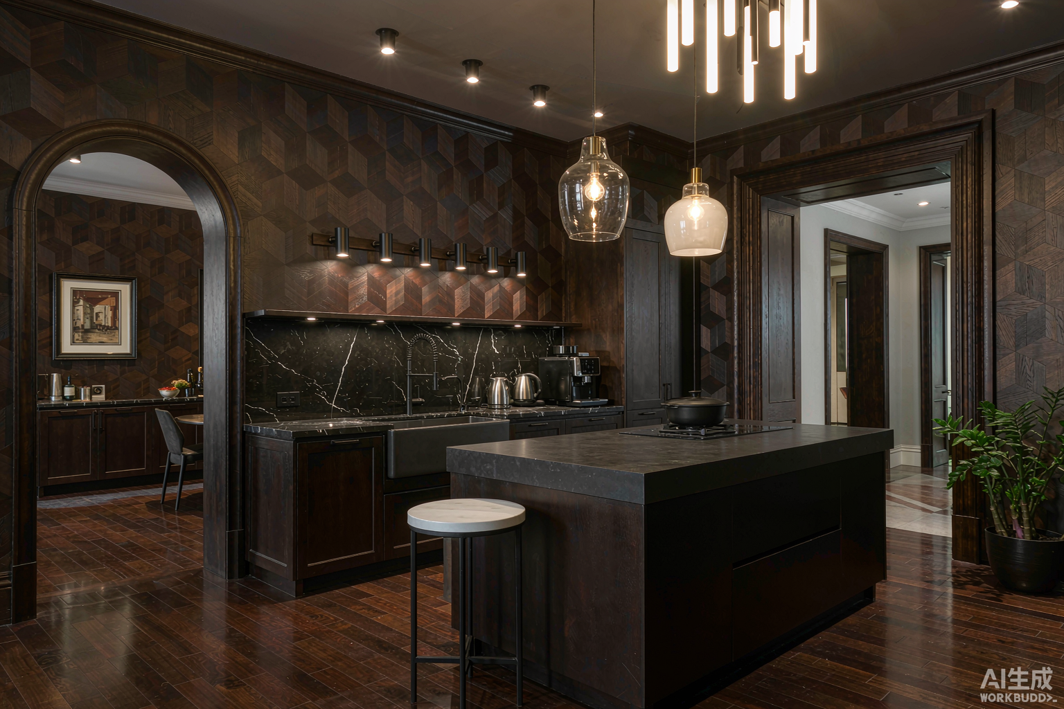 Dark Modern Kitchen